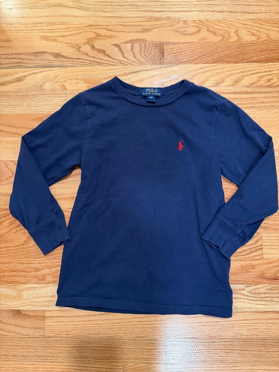 Polo Ralph Lauren Other - Polo Ralph Lauren Boys Navy Long Sleeve T Shirt Red Pony Size 8
